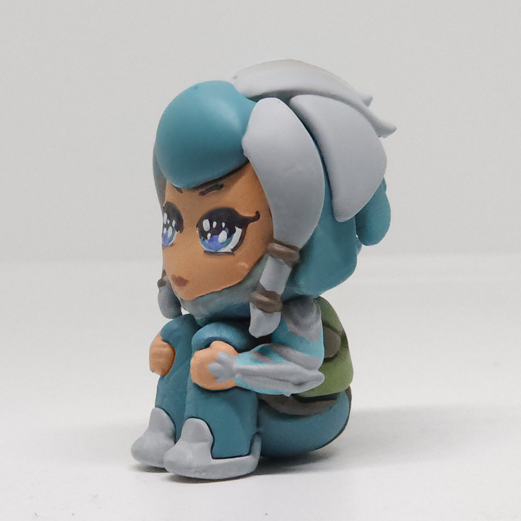 Warframe Aoi Sitting Mini JohJoh Figurine